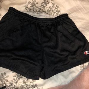 Black mesh shorts